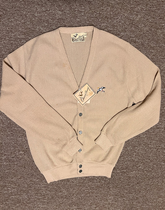 Vintage Outward Bound Button Down Sweater Cardigan Mallard Duck Made In USA M