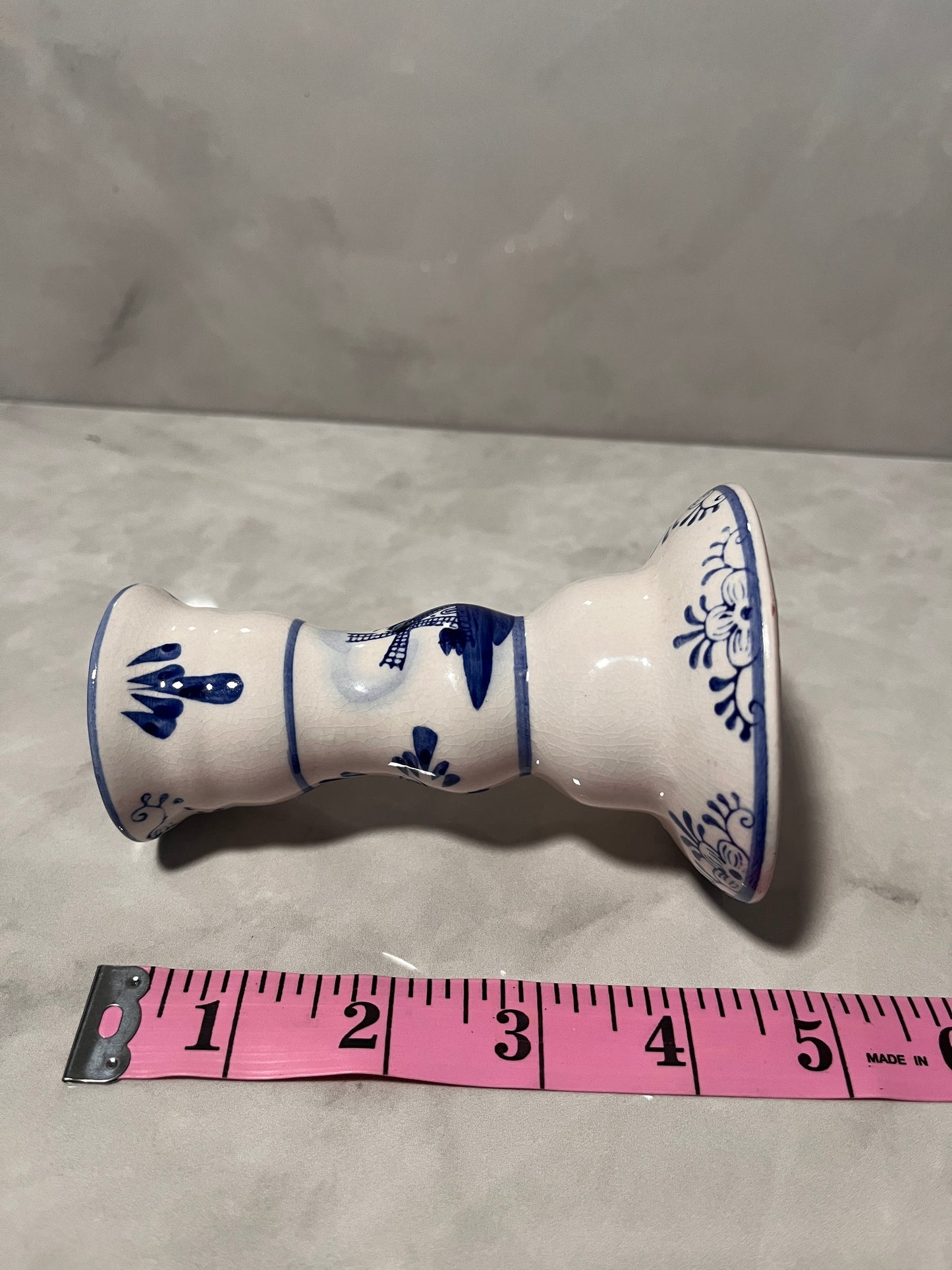 Vintage Inspired Royal Delft Candlesticks 2 Pair