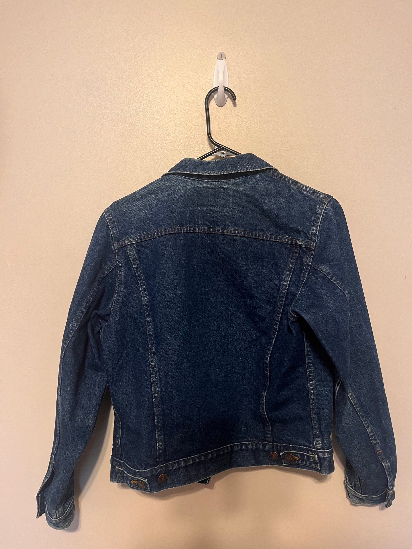 Vintage 80's Plain Pockets Jean Denim Jacket