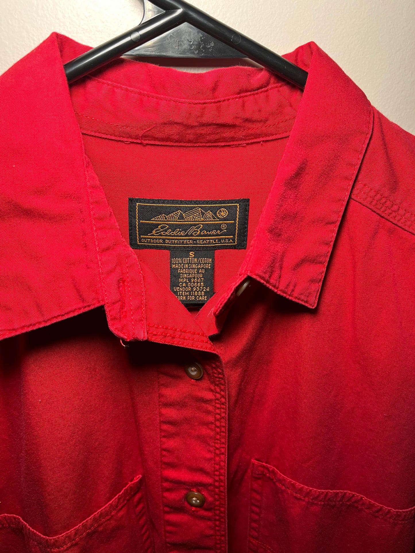 Vintage 80s Eddie Bauer Chamois Flannel Camp Guide Shirt Distressed Worn Tal