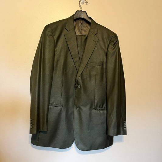 Vintage Vitali Mens Two Piece Suit Olive L44