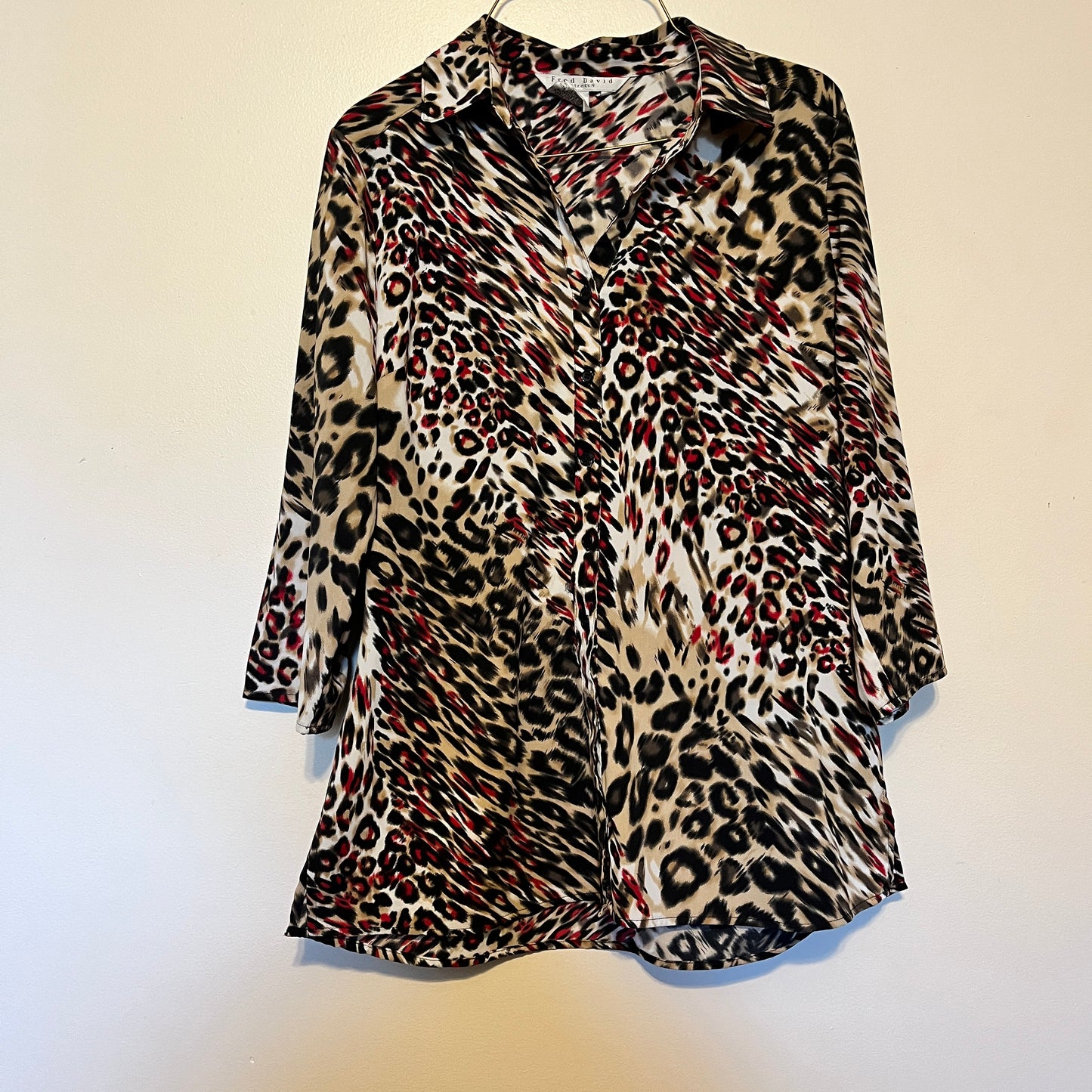 FRED DAVID Top Blouse Stretch